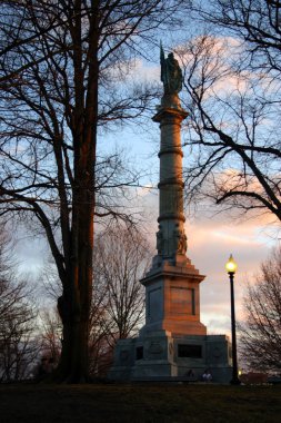 Bina ve Boston şehir merkezinde manzarası