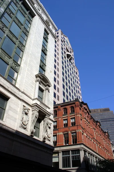 Building and skyline at Boston city center — Stock Photo, Image