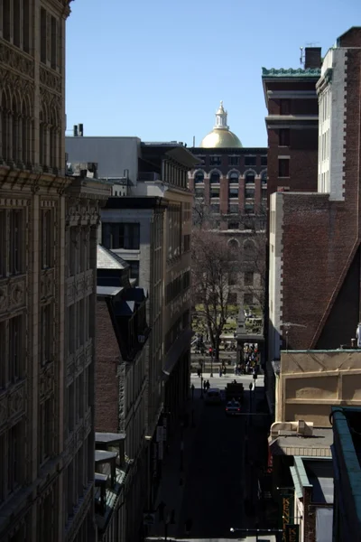 Bina ve Boston şehir merkezinde manzarası — Stok fotoğraf