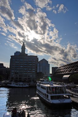 Boston Skyline stok görüntü