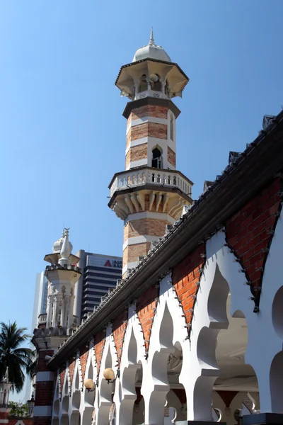 Zabytkowy Meczet masjid jamek w kuala lumpur, Malezja — Zdjęcie stockowe