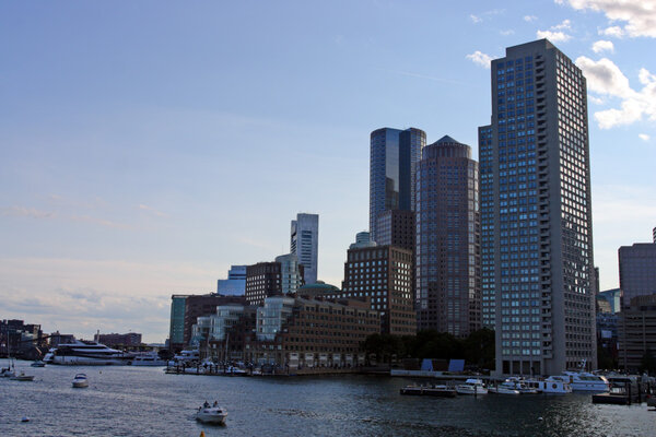 Stock image of Boston skyline