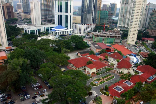 Torres gêmeas Petronas em Kuala Lumpur, Malásia . — Fotografia de Stock