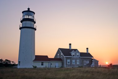 Yarış nokta ışık Cape Cod, Massachusett üzerinde tarihi bir deniz feneri olduğunu