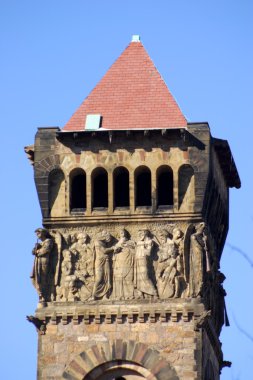 Bina ve Boston şehir merkezinde manzarası