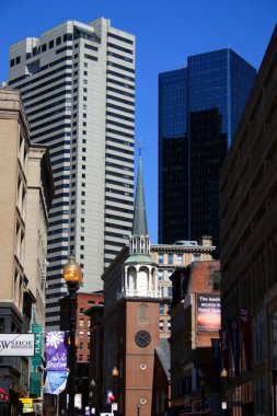 Bina ve Boston şehir merkezinde manzarası