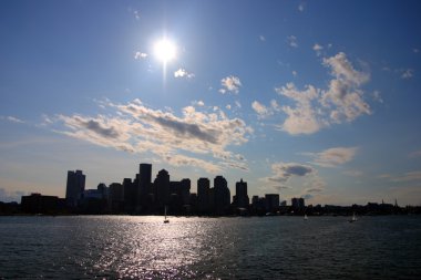 Boston Skyline stok görüntü