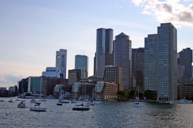 Boston Skyline stok görüntü