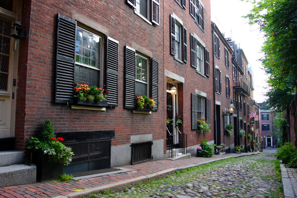 Beacon Hill is a wealthy neighborhood of Federal-style rowhouses, with some of the highest property values in the United State