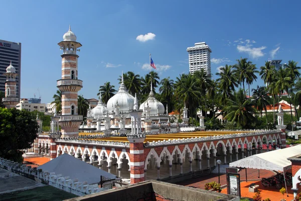 Mesquita histórica, Masjid Jamek em Kuala Lumpur, Malásia — Fotografia de Stock