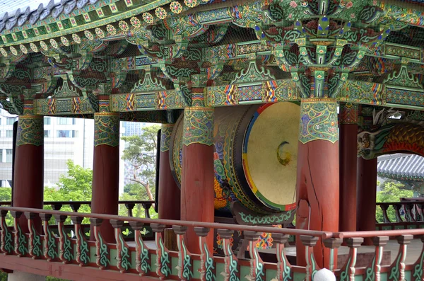 Bongeunsa buddhistiska tempel i Seoul, South Korea — Stockfoto