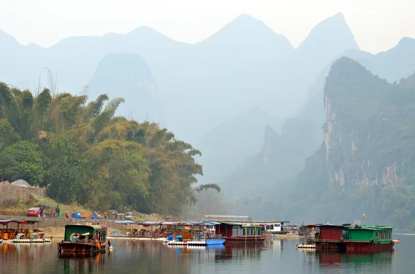 Landschaft in Yangshuo Guilin, China — Stockfoto