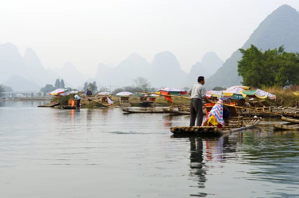 Landschaft in Yangshuo Guilin, China — Stockfoto