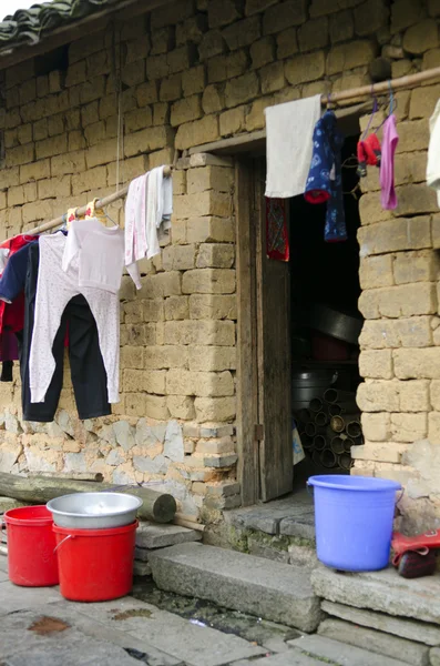 Chudoba - chudé, bydlení na vesnici — Stock fotografie