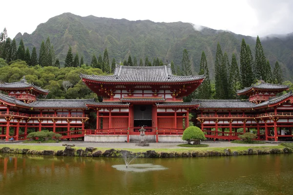 Byodo w świątyni, O'aho, Hawaje — Zdjęcie stockowe