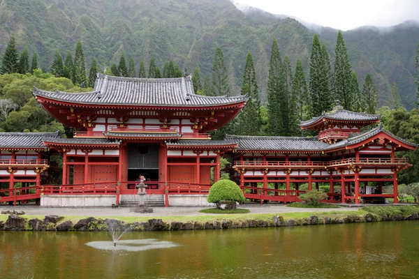 Byodo w świątyni, O'aho, Hawaje — Zdjęcie stockowe