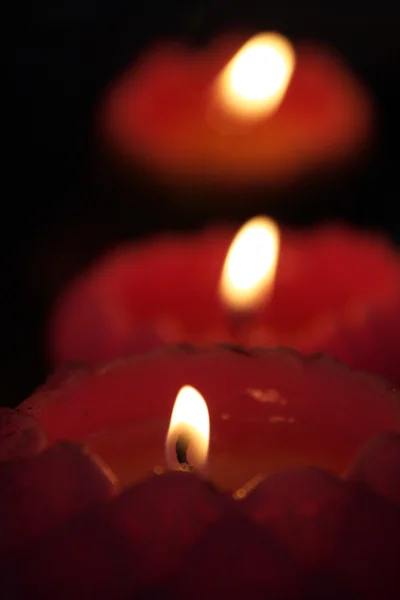 Candele con uno sfondo morbido — Foto Stock