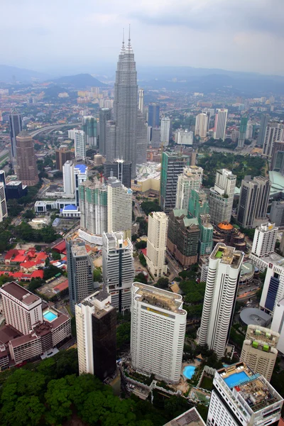 The Kuala Lumpur city skyline Stock Image