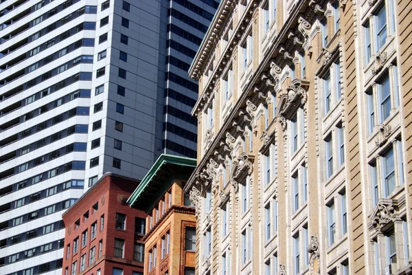 Commercial building and skyline at Boston city center — Stock Photo, Image