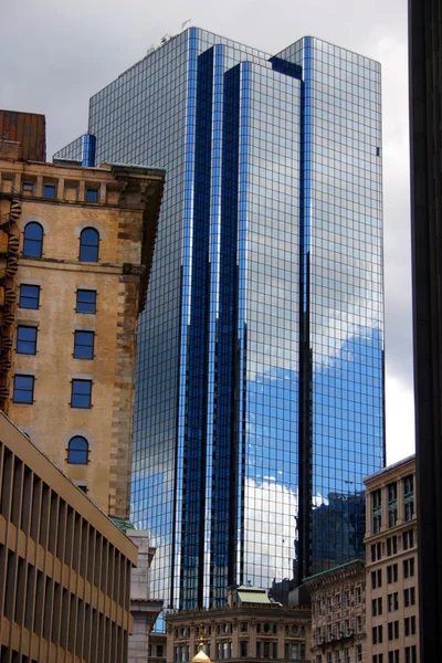 Ticari yapı ve Boston şehir merkezinde manzarası — Stok fotoğraf