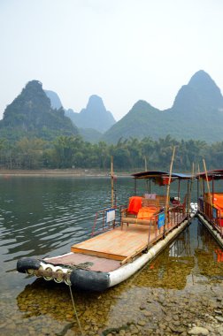 Yangshuo Guilin, Çin 'de manzara