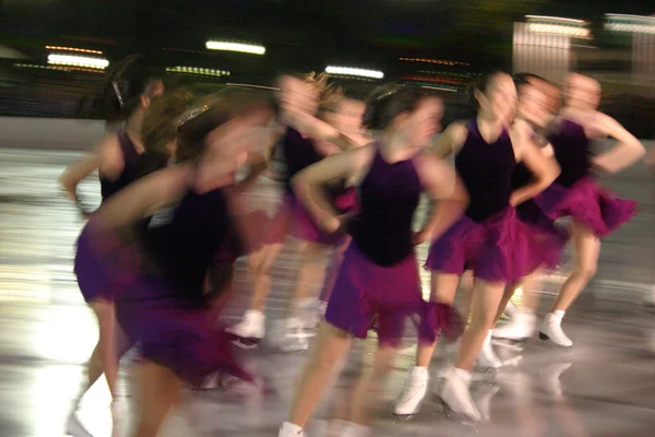 Ice skating motion — Stock Photo, Image