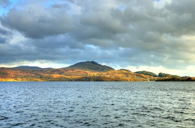 Loch Lomond, İskoçya'nın stok görüntü
