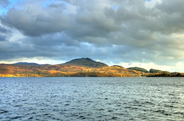 Loch Lomond, İskoçya'nın stok görüntü