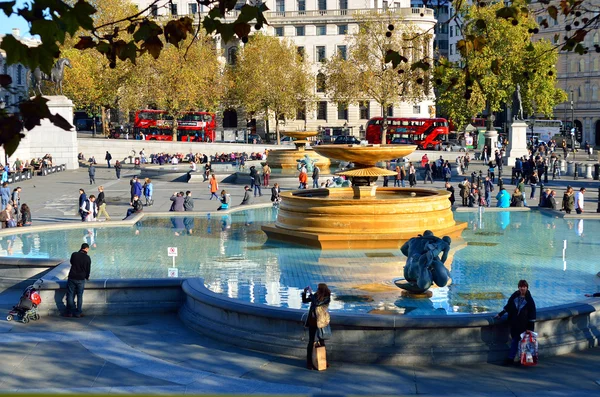 Trafalgar Square em Londres Reino Unido — Fotografia de Stock