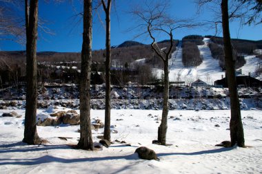 Kış sahne New England, ABD