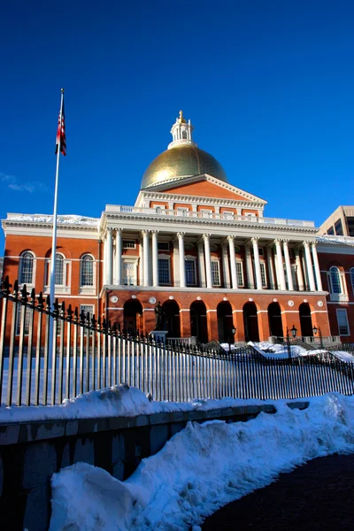 Massachusetts state house, boston, Stany Zjednoczone Ameryki — Zdjęcie stockowe