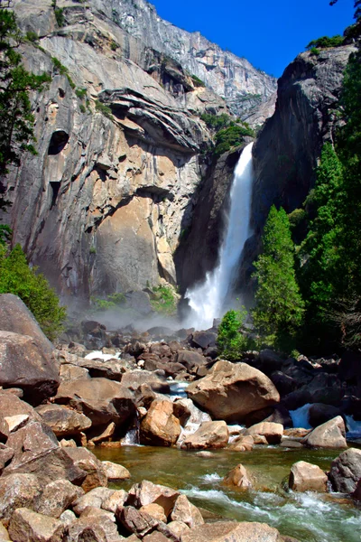 Yosemite-vízesés Yosemite Nemzeti Park — Stock Fotó