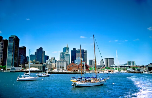 Panorama Boston, Usa — Stock fotografie