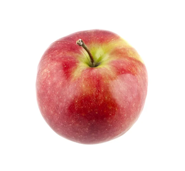 Beyaz arkaplanda kırmızı elma izole edildi — Stok fotoğraf