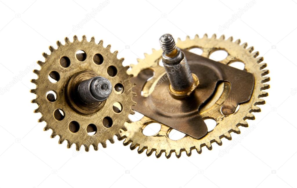 An aged gear from a clock