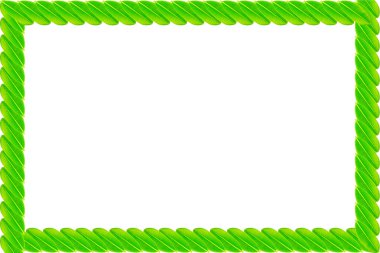 yeşil yaprak çerçeve