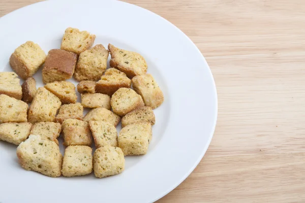 Croutons salada crocante — Fotografia de Stock