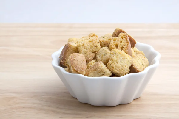 Crunchy Salad Croutons — Stock Photo, Image