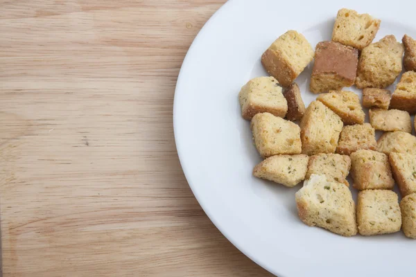 Crunchy Salad Croutons — Stock Photo, Image