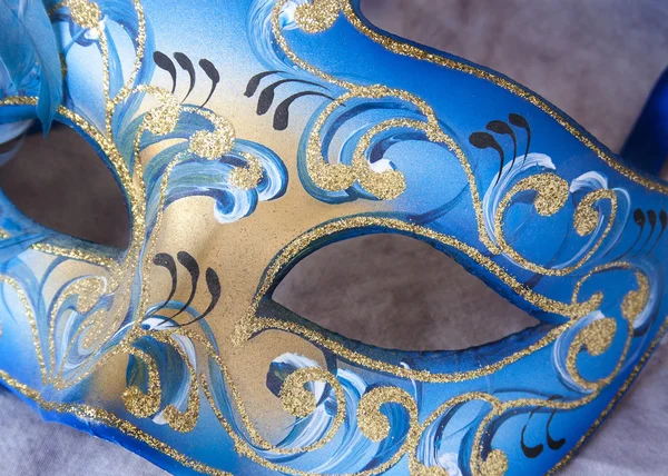 Benátská maska modrá — Stock fotografie