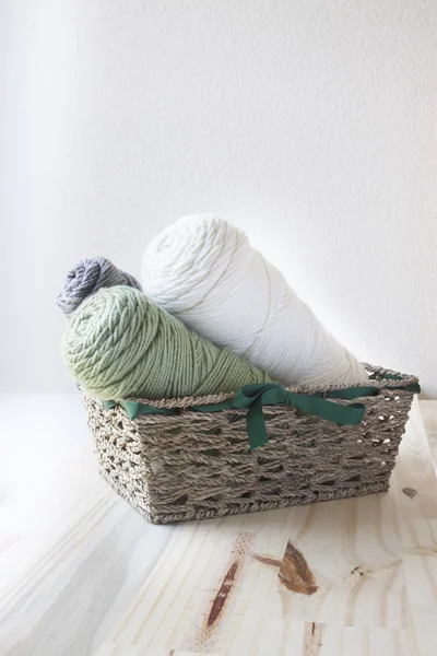 Crafts with yarn — Stock Photo, Image