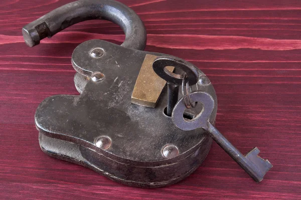 Vintage Lock and Keys — Stock Photo, Image