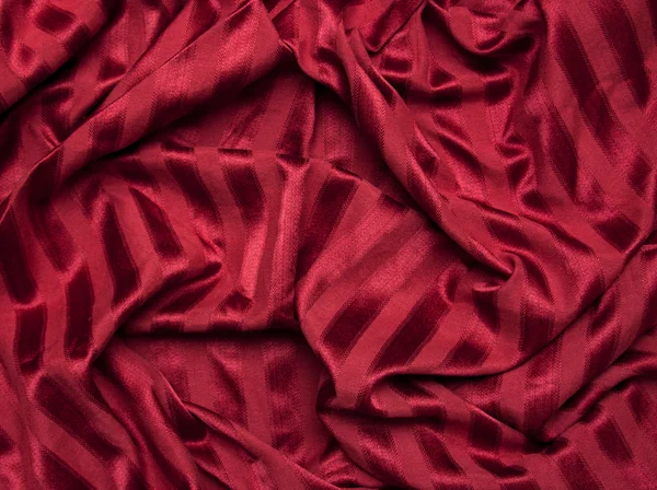 Kırmızı kumaş dokusu — Stok fotoğraf