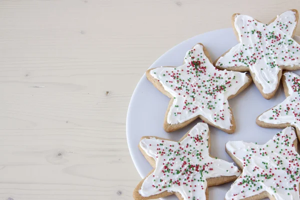 Galletas estrella de Navidad — Foto de Stock