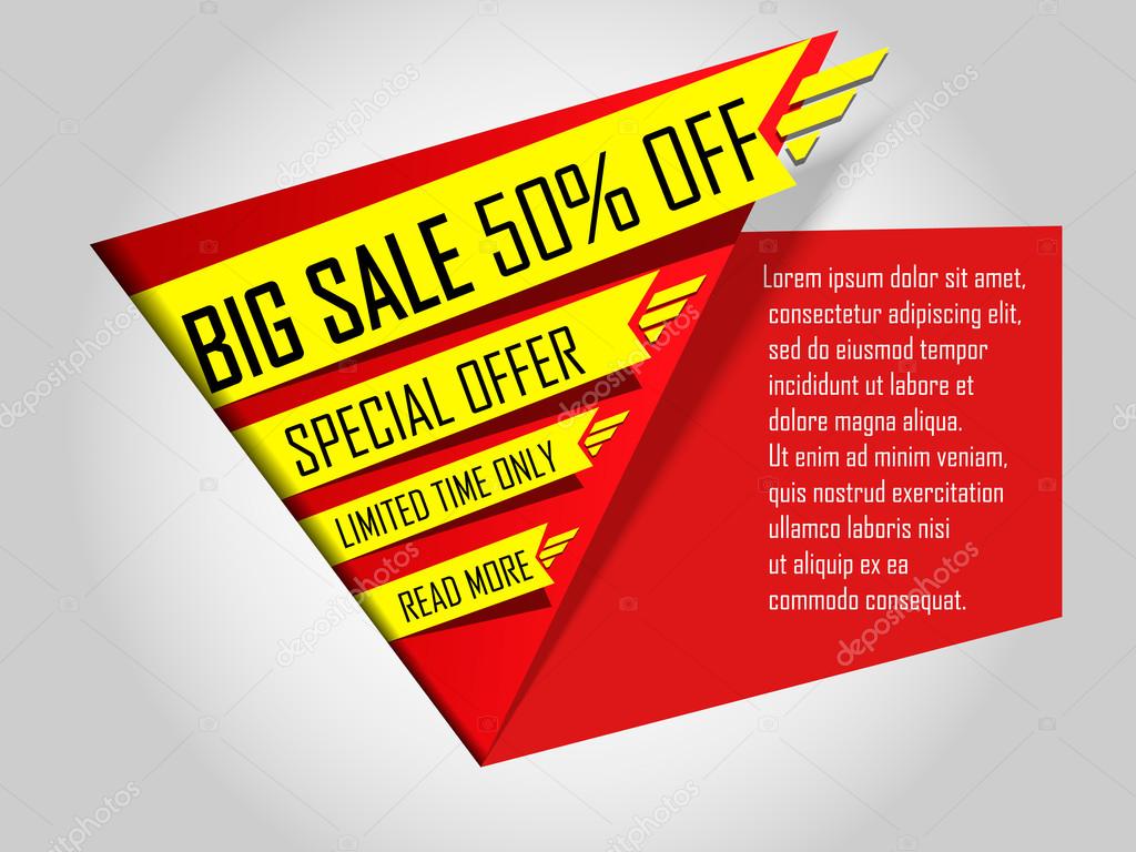 Colorful limited time sale offer discount deal Vector Image