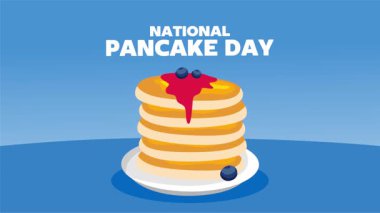 National Pancake Day with delicious pancakes