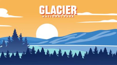 Glacier National Park with beautiful natural views