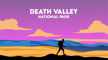 Ölüm Vadisi Milli Parkı Güzel manzaralı ve güzel gökyüzü