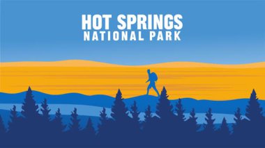 Hot Springs Ulusal Parkı Gökyüzü ve doğa manzaralı