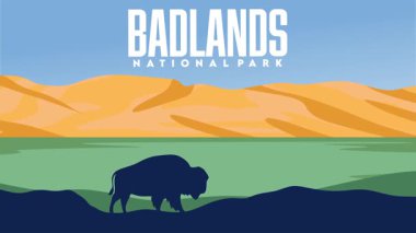 Çorak Topraklar Ulusal Parkı 'nın güzel manzarası